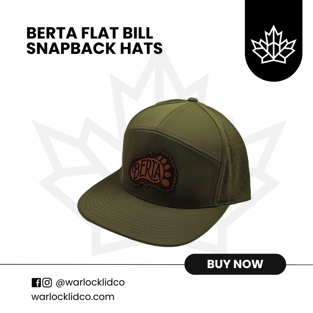 Berta Flat Bills | Warlock Lid Co | Adjustable Meshback