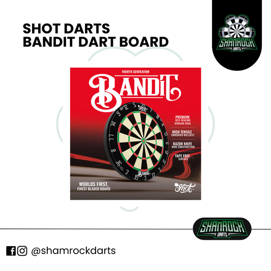 Shot Darts Bandit Steel Tip Dart Board 2025 Edition