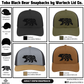 Toba Black Bear Snapback Hats