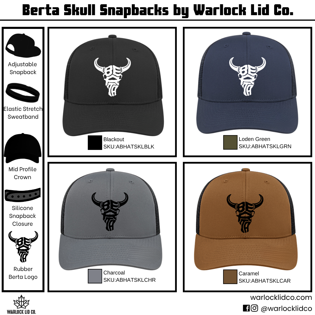 Berta Skull Snapbacks