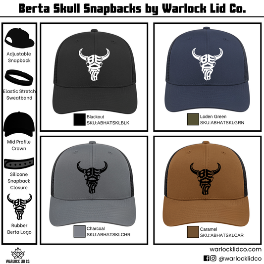 Berta Skull Snapbacks