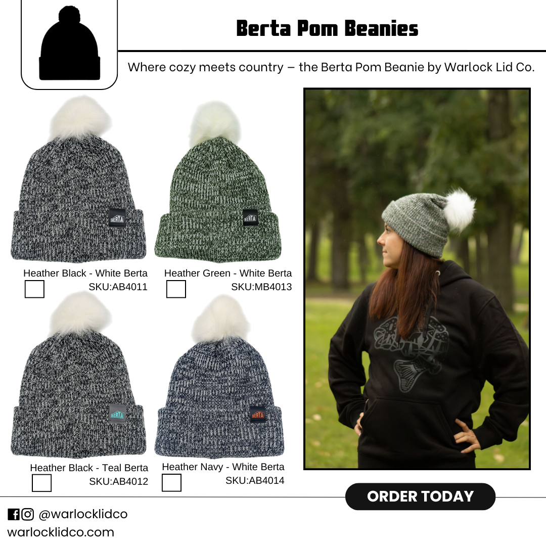 Berta Cuffed Pom Beanie