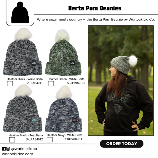 Berta Cuffed Pom Beanie