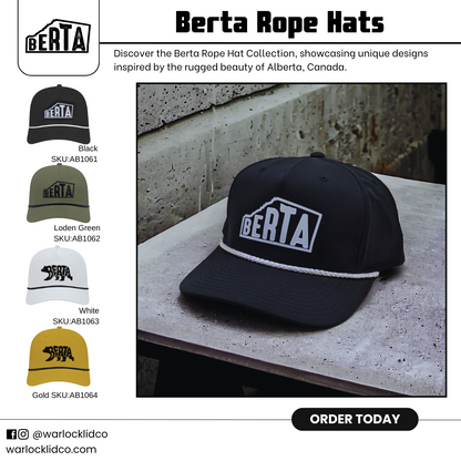 Berta Rope Hats | Warlock Lid Co | Adjustable Snapback Cap