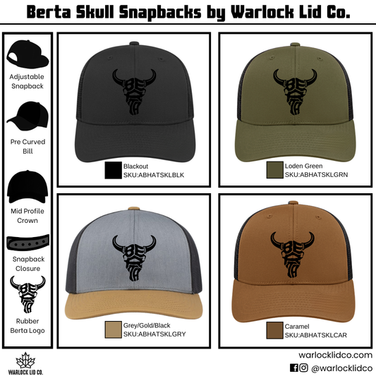 Berta Skull Snapbacks