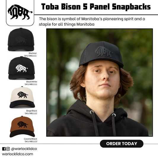 Toba Bison 5 Panel Snapbacks