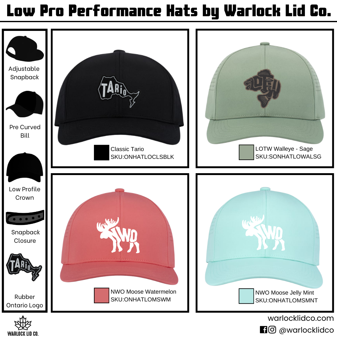 Tario Low Profile Performance Snapbacks