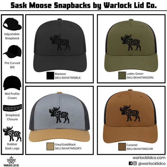 Sask Moose Snapback Hats