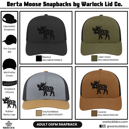 Berta Moose Snapback Hats