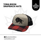Toba Bison Snapback Hats  | Warlock Lid Co | Adjustable Cap