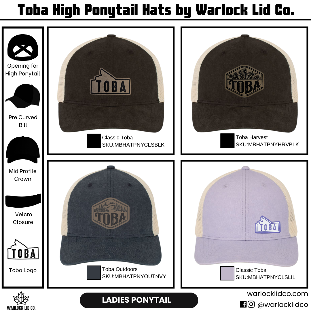 Toba Ladies High Ponytail Hats