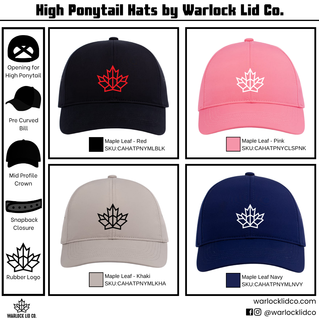 Canadian Ladies High Ponytail Hats