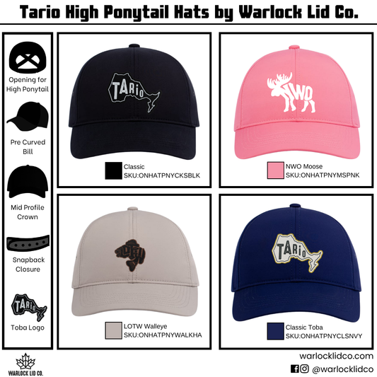 Tario Ladies High Ponytail Hats