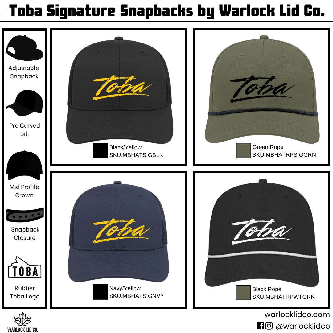 Toba Signature Snapback Hats
