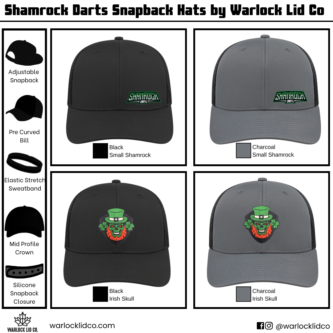 Shamrock Darts Snapback Hats