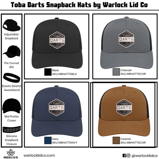 Toba Darts Snapback Hats