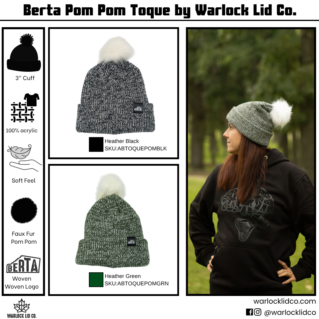 Berta Cuffed Pom Beanie