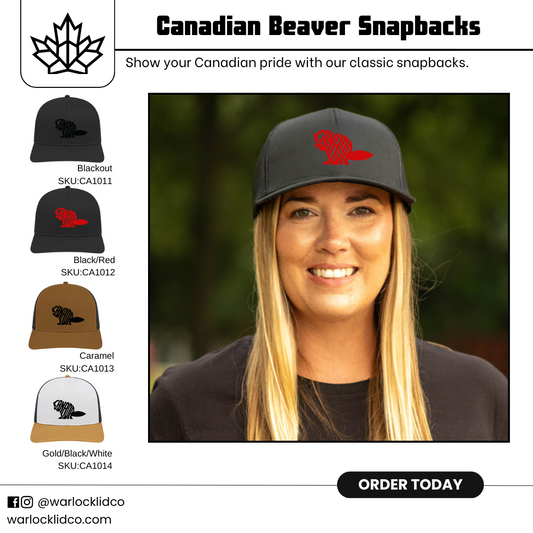 Canada Beaver Snapback Hats