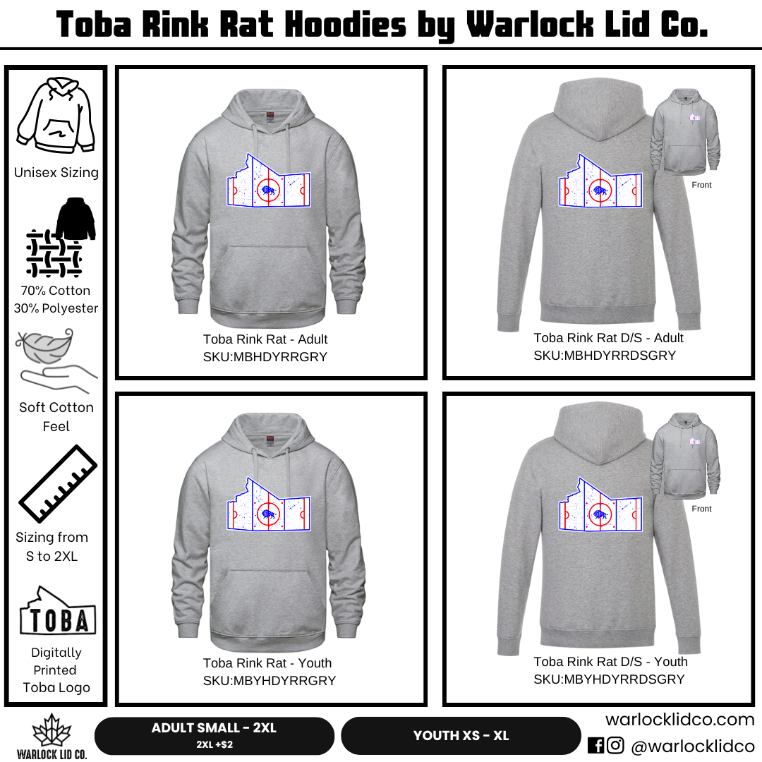 Toba Rink Rat Hoodies